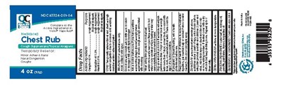 Label (92 89065 0525 Pkg Chest Rub 4oz For Daily Med)